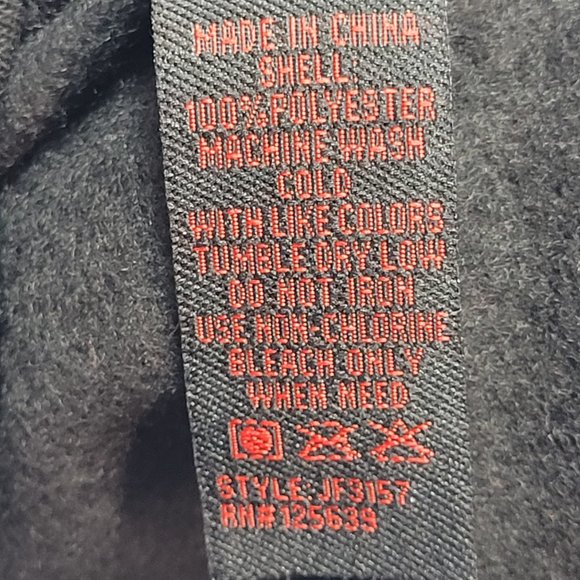 Yoki Womens Varsity Jacket Black Red Color Block Snap Pockets Crew Neck M New - Picture 8 of 8